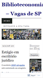 Mobile Screenshot of biblioteconomiaspvagas.wordpress.com