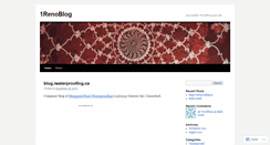 Desktop Screenshot of 1renoblog.wordpress.com
