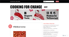 Desktop Screenshot of cookingforchange.wordpress.com