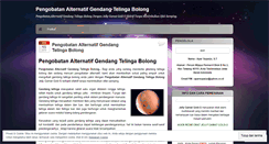 Desktop Screenshot of pengobatanalternatifgendangtelingabolong22.wordpress.com