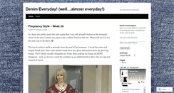 Desktop Screenshot of denimeveryday.wordpress.com
