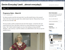 Tablet Screenshot of denimeveryday.wordpress.com