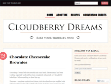 Tablet Screenshot of cloudberrydreams.wordpress.com