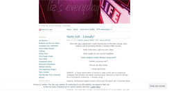 Desktop Screenshot of lizseverydaylife.wordpress.com