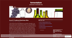 Desktop Screenshot of fermentalism.wordpress.com