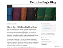 Tablet Screenshot of detoxhealing.wordpress.com