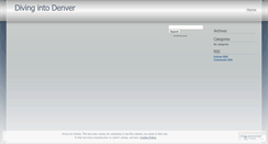 Desktop Screenshot of divingintodenver.wordpress.com