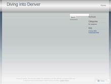 Tablet Screenshot of divingintodenver.wordpress.com