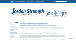 Desktop Screenshot of jordanstrength.wordpress.com