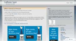 Desktop Screenshot of caffeinespot.wordpress.com