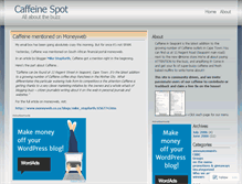 Tablet Screenshot of caffeinespot.wordpress.com