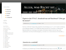 Tablet Screenshot of alleswasrechtist.wordpress.com