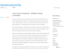 Tablet Screenshot of iliveinrealworlds.wordpress.com