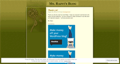 Desktop Screenshot of msrazvi.wordpress.com