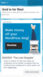 Mobile Screenshot of godisforreal.wordpress.com