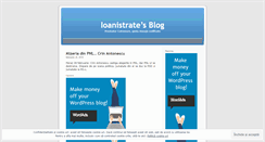 Desktop Screenshot of ioanistrate.wordpress.com