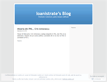 Tablet Screenshot of ioanistrate.wordpress.com