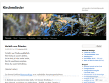 Tablet Screenshot of kirchenliederblog.wordpress.com