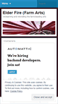 Mobile Screenshot of elderfirefarmarts.wordpress.com