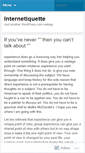 Mobile Screenshot of internetiquette.wordpress.com