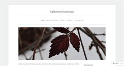 Desktop Screenshot of catknutsson.wordpress.com