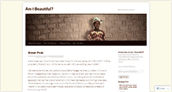 Desktop Screenshot of amibeautiful.wordpress.com