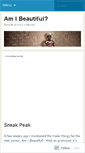 Mobile Screenshot of amibeautiful.wordpress.com