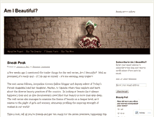 Tablet Screenshot of amibeautiful.wordpress.com