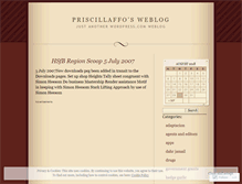 Tablet Screenshot of priscillaffo.wordpress.com