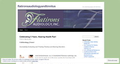 Desktop Screenshot of flatironsaudiologyandtinnitus.wordpress.com