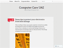 Tablet Screenshot of computercareuae.wordpress.com