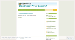 Desktop Screenshot of blockshopperprivacy.wordpress.com