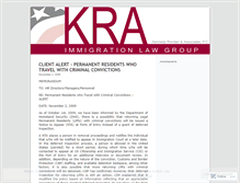 Tablet Screenshot of kraimmigration.wordpress.com