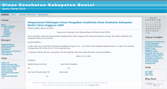 Desktop Screenshot of dinkeskabbantul.wordpress.com