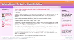 Desktop Screenshot of marketingmambo.wordpress.com