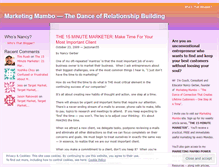 Tablet Screenshot of marketingmambo.wordpress.com