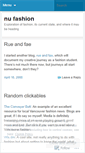 Mobile Screenshot of nufashion.wordpress.com