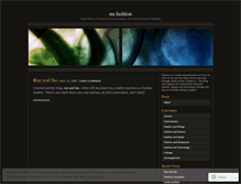 Tablet Screenshot of nufashion.wordpress.com