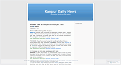 Desktop Screenshot of kanpurdailynews.wordpress.com