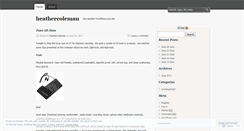 Desktop Screenshot of heathercoleman.wordpress.com