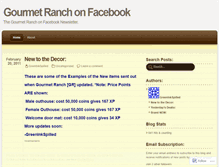 Tablet Screenshot of gourmetranchnewsletter.wordpress.com