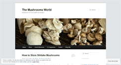 Desktop Screenshot of mushroomsworld.wordpress.com