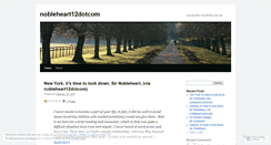 Desktop Screenshot of nobleheart12dotcom.wordpress.com