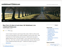 Tablet Screenshot of nobleheart12dotcom.wordpress.com