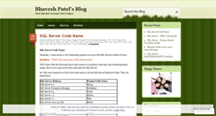 Desktop Screenshot of bhaveshgpatel.wordpress.com