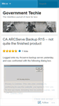 Mobile Screenshot of govtechie.wordpress.com