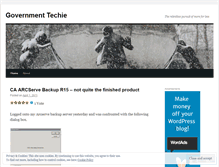 Tablet Screenshot of govtechie.wordpress.com