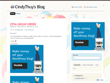 Tablet Screenshot of cindythuy.wordpress.com