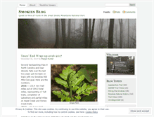 Tablet Screenshot of hikinginthesmokies.wordpress.com