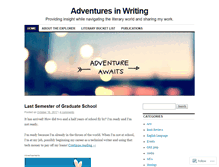 Tablet Screenshot of bkwriter4life.wordpress.com